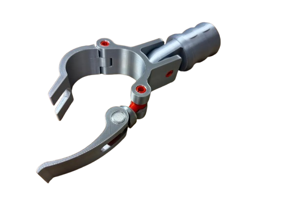 3D-geprint prototype van een grijpklem met scharniermechanisme